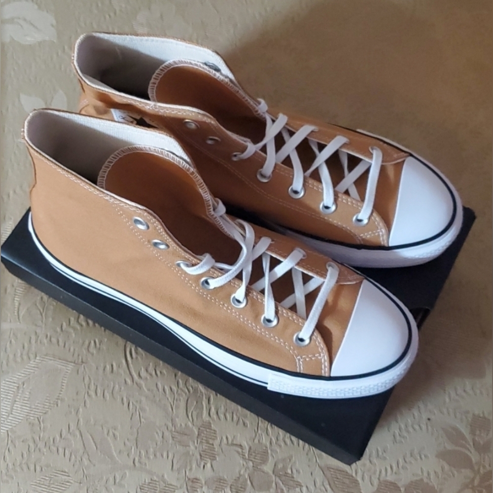 Converse Chuck Taylor All Star Lift Hi-Top Sneaker/Bronze - Picture 4 of 16
